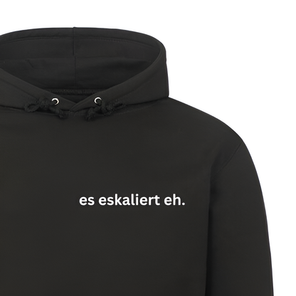 es eskaliert eh. - Hoodie
