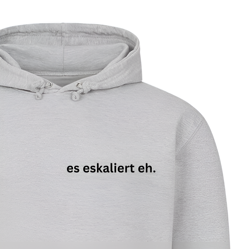 es eskaliert eh. - Hoodie