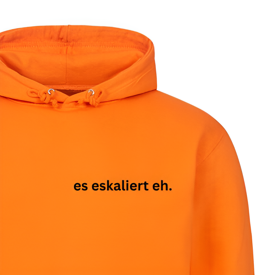 es eskaliert eh. - Hoodie