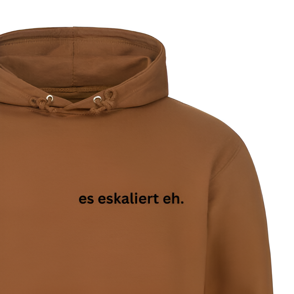 es eskaliert eh. - Hoodie